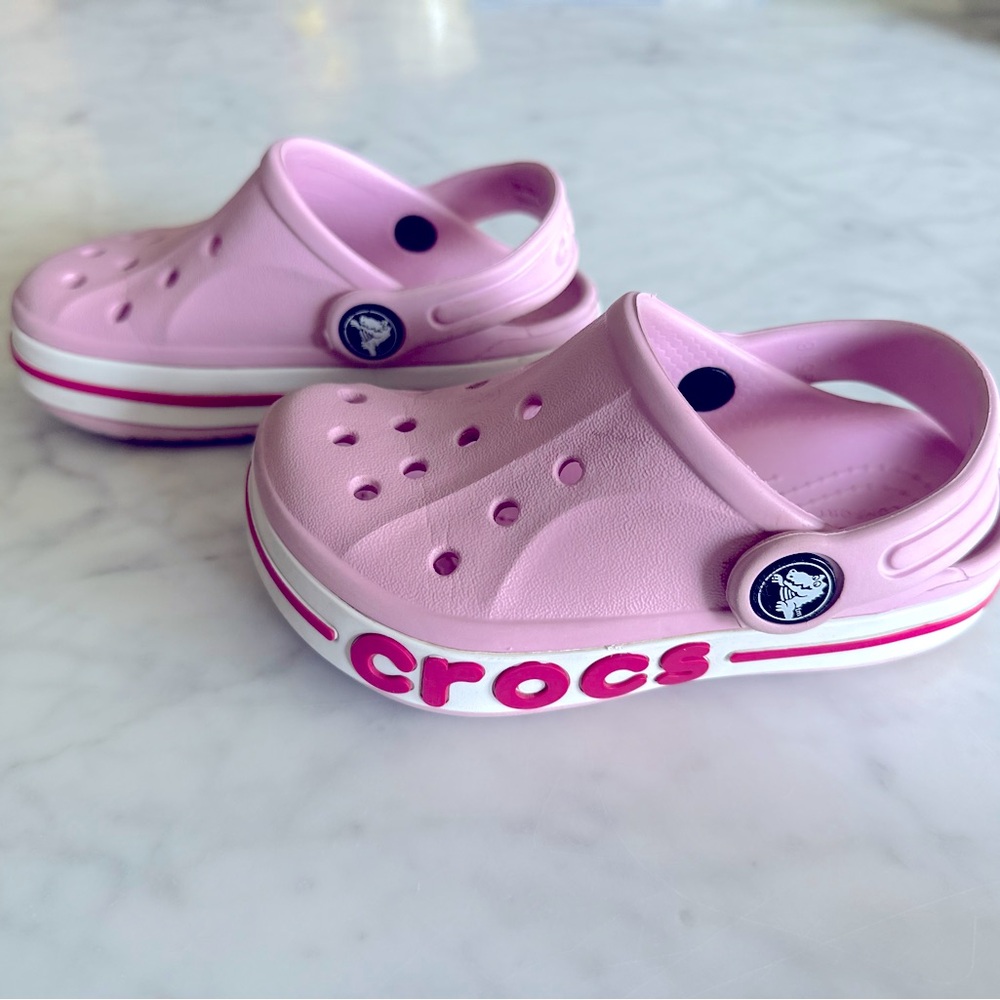 Crocs Bayaband ballerina pink, size 8 toddler girls